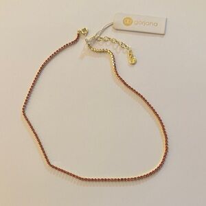 Gorjana Gold and Pink Lexi Rose Women's Necklace
